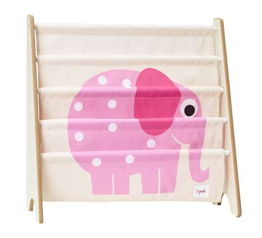 3 Sprouts - Book Rack - Pink Elephant