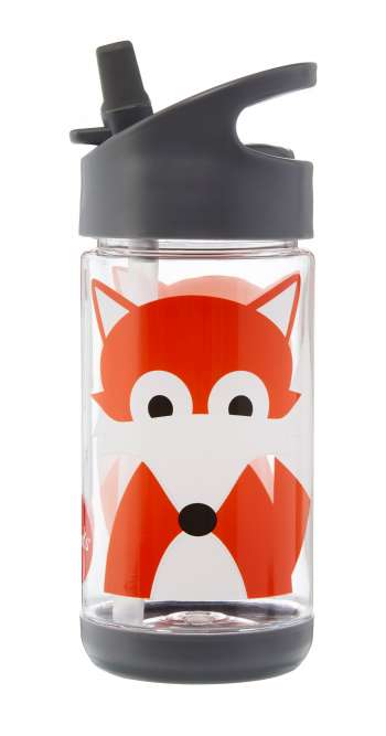 3 Sprouts - Water Bottle - Gray Fox