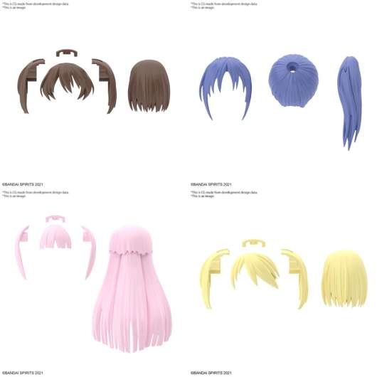 30Ms - Option Hair Style Parts Vol.6 All 4 Types - Model Kit