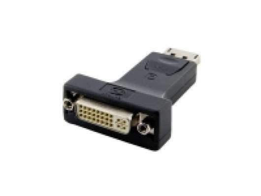4World - Bildskärmsadapter - DisplayPort (hane) till DVI-I (hona) - svart
