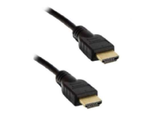 4World - HDMI-adapter - HDMI (hane) till HDMI (hane) - 20 m - svart