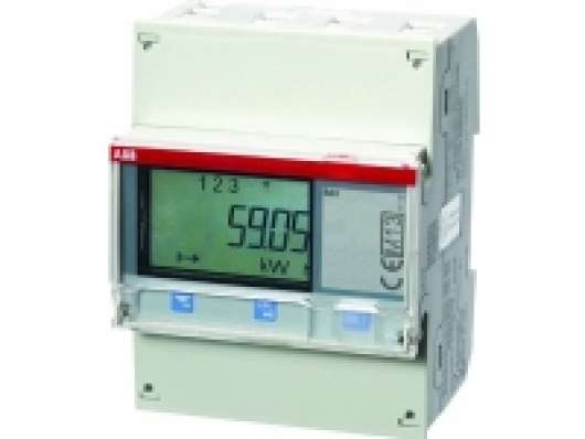 ABB El-måler for direkte måling op til 65Amp. 3P+N, 230-400V MID godkendt Cl. B (klasse 1), udgange for puls/alarm,med M-bus interface