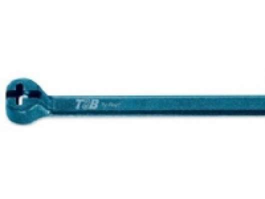 ABB Kabelbinder TY523M-NDT nylon detekterbar 2,4x92 mm, blå, trækstyke: 80N. ikke UV bestandig. - (100 stk.)