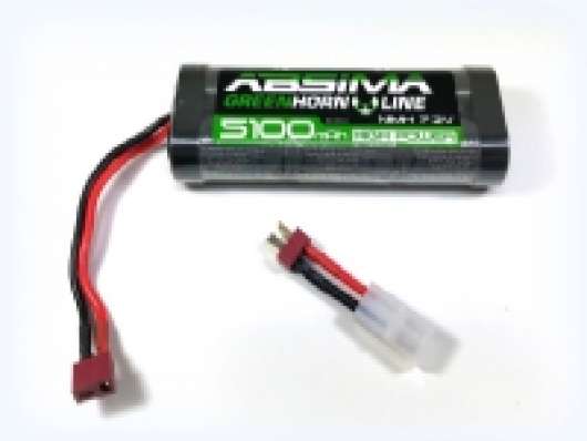 Absima 4100013, Batteri, Svart, Nickel-metallhydrid (NiMH), 7,2 V, 46 mm, 24 mm