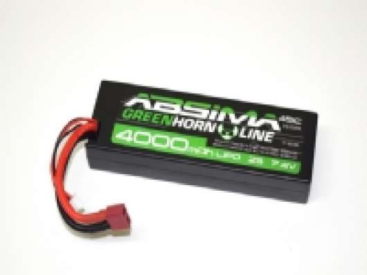 Absima 4140008, Batteri, Absima, Litium Polymer (LiPo), 4000 mAh, 7,4 V, 194 g
