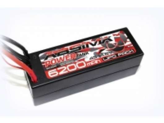 Absima Modelbyggeri-batteripakke (LiPo) 14.8 V 6200 mAh 60 C Hardcase XT90