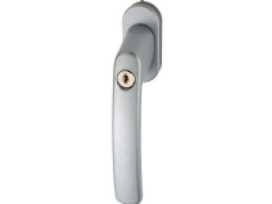 ABUS FG200 S SB, Window locking handle, Silver, Die cast, Monoton, Cylinder lock