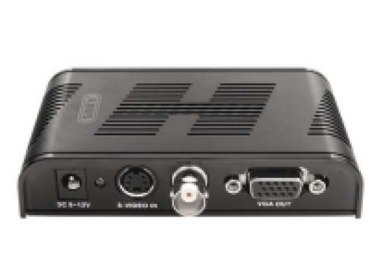 ABUS TVAC20001, 1600 x 1200 pixlar, NTSC,PAL, Svart, Composite + S-Video, VGA, 12 V