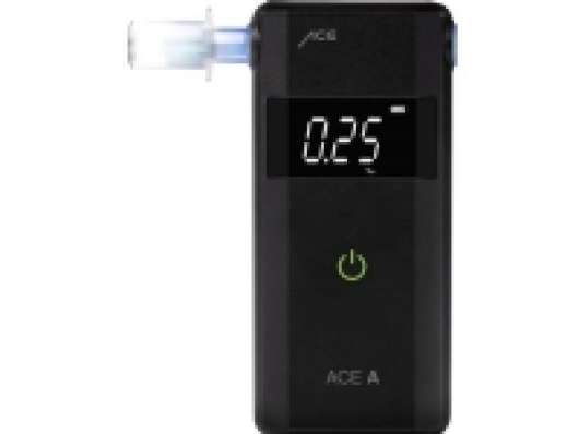 ACE A Alkoholtester Sort 0 til 4 ‰ Forskellige enheder kan vises , Alarm , inkl. display, Countdown-funktion