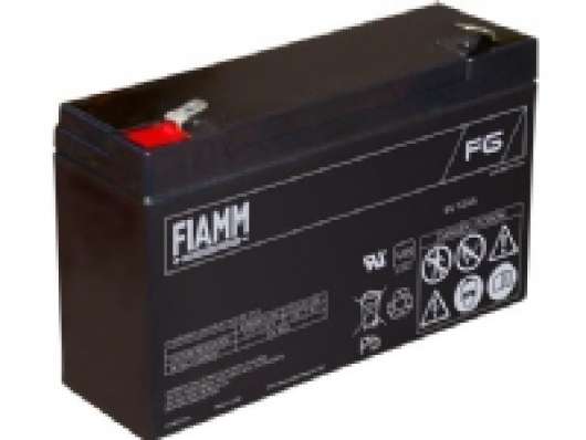 ACTEC Fiamm bly akkumularor 6v/12Ah. Til alarm og backup med spadesko 6,35mm/Faton 250 - L151xB50xH94mm