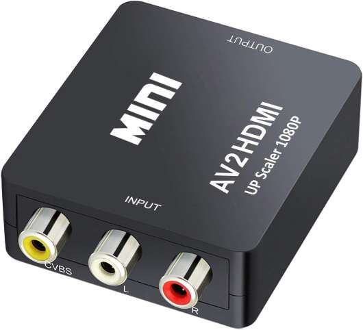 Adapter Komposit & Ljud Till HDMI