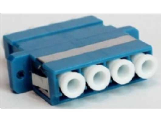 Adapter LC/UPC quad, singlemode, farve: blå