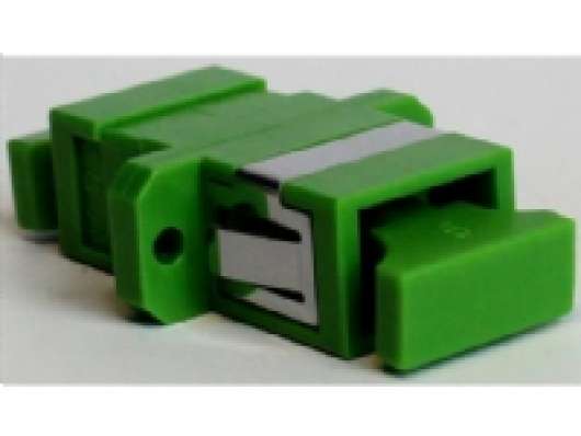 Adapter SC/APC simplex, singlemode, farve: grøn