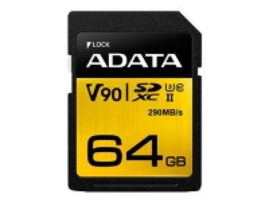 ADATA Premier ONE - Flash-minneskort - 64 GB - UHS-II U3 / Class10 - SDXC UHS-II