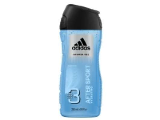 Adidas After Sport 3in1, Vuxna, Män, Kropp och hår, Universal, 250 ml, Flaska