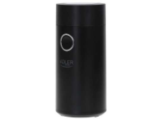 Adler Coffee grinder AD4446bs  150 W, Coffee beans capacity 75 g, Lid safety switch, Black