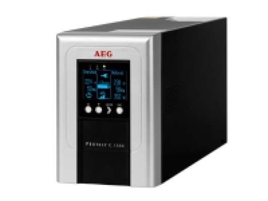 AEG Protect C. 1000, Dubbelkonvertering (Online), 1000 VA, 900 W, Sinus, 110 V, 300 V