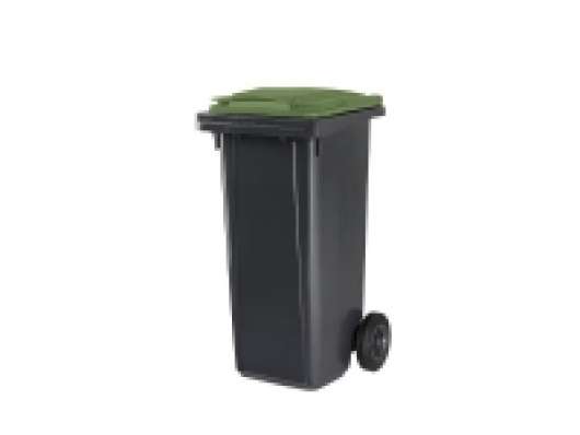 Affaldscontainer cep citec, 120 l, grå, grønt låg