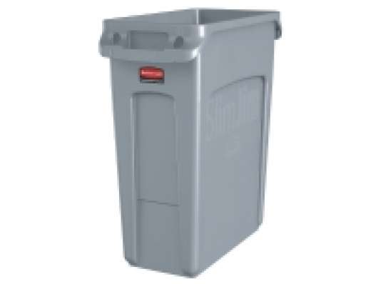 Affaldscontainer rubbermaid slim jim, 60 l, grå