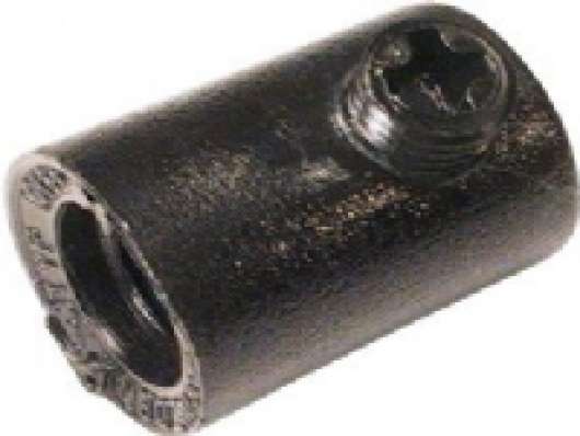 Aflastningsnippel sort med 10mm indvendig gevind