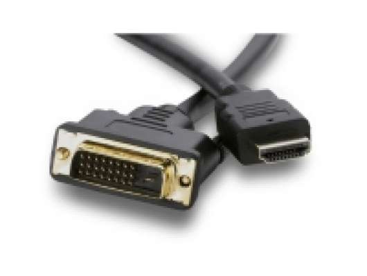 AG Neovo CB-01 - Videokabel - HDMI (hane) till DVI-D (hona) - 1.8 m - dubbelt skärmad - svart
