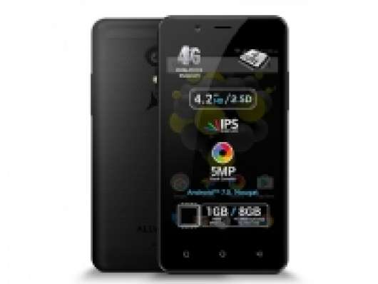 Allview P4 Pro (Black) Dual SIM 4.2 HD IPS 1280x768/1.25GHz/8GB/1GB RAM/Android 7.0/microSD/WiFi,4G,BT