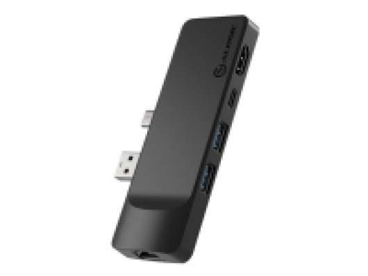 ALOGIC Portable Hub 5-in-1 - Dockningsstation - USB-C / USB 3.0 - HDMI - GigE - för Microsoft Surface Pro 7