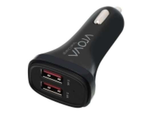 ALOGIC VROVA Series - Strömadapter för bil - 4.8 A - 2 utdatakontakter (2 x USB)