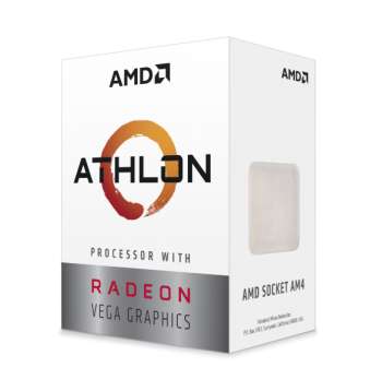 AMD Athlon 3000G / Dual Core 4-Thread / 3.5GHz / 35W TDP / Vega 3 Graphics