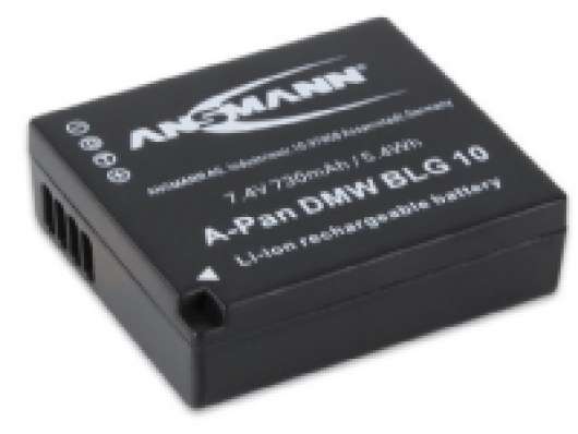 ANSMANN A-Pan - Batteri - Li-Ion - 730 mAh - för Panasonic Lumix DC-TZ95, TZ96, ZS200, LX100, ZS80  Lumix G DC-G100, GX9, GX9H, GX9K, GX9W