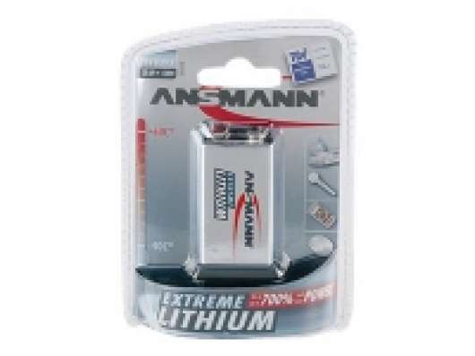 ANSMANN Extreme Lithium 9-V-Block - Batteri 9V - Li