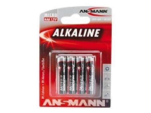 ANSMANN Micro - Batteri 4 x AAA - alkaliskt