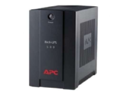 APC Back-UPS 500CI - UPS - AC 230 V - 300 Watt - 500 VA - utgångskontakter: 3 - svart
