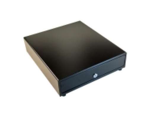 APG Cash Drawer Vasario, Electronic cash drawer, Rostfritt stål, Svart, 411,5 mm, 414 mm, 109 g