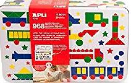 Apli13011 Transport Game with Shaped Label in Tin Box