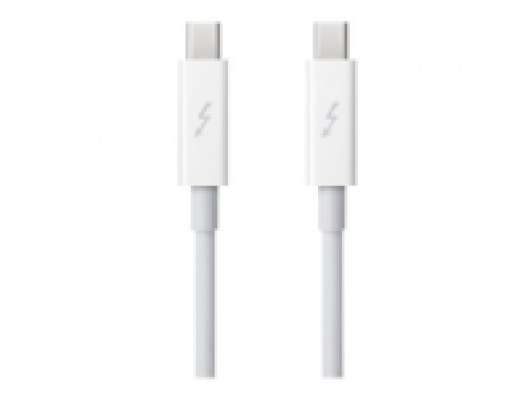 Apple - Thunderbolt-kabel - Mini DisplayPort (hane) till Mini DisplayPort (hane) - 50 cm - vit - för iMac  Mac mini (i mitten av 2011, Sent 2012, Sent 2014)  MacBook Air  MacBook Pro