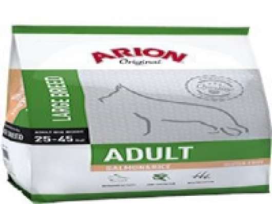 Arion Adult Large Salmon & Rice 12 kg Voksen Ris, Laks