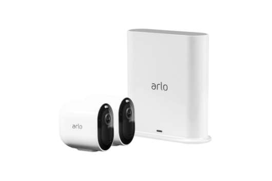 Arlo Pro 3 - Trådlöst 2K säkerhetssystem med 2 kameror - Vit