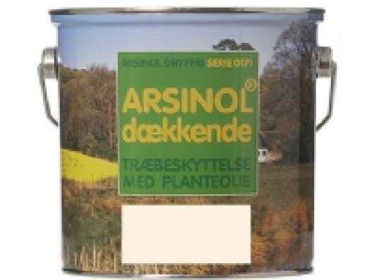 Arsinol Dækkende Svenskrød 2,5L. Dækkende, tixotrop træbeskyttelse, der indeholder linolie og tilsat farvepigmenter med stor lysægthed.