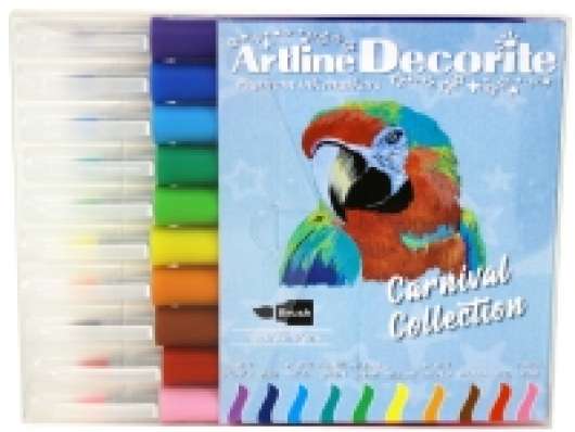 Artline Decorite brush pastel ass. farver 10-pack