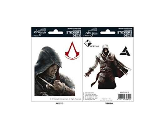 Assassins Creed Ezio & Altaļr Stickers 16X11Cm X2