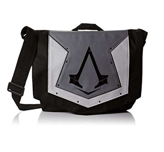Assassins Creed Syndicate Grey Flap Logo Messenger Bag