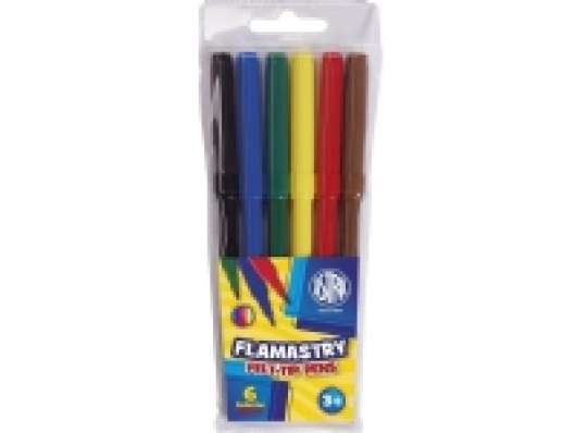 Astra Felt-tip pens, 6 colors (202179)