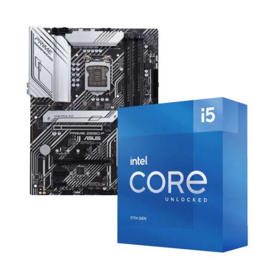ASUS PRIME Z590-P + Intel Core i5-11600K