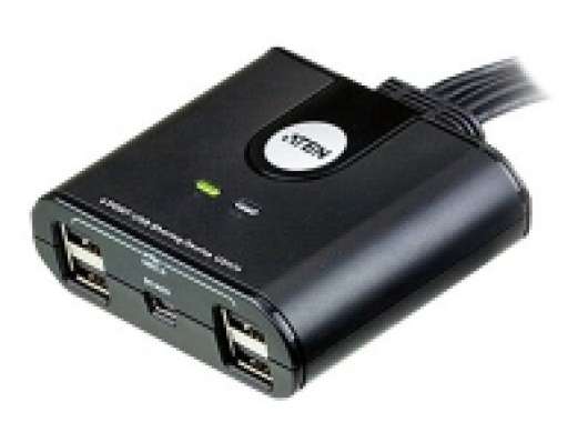 ATEN US424 4-Port USB Peripheral Sharing Device - USB-växel - skrivbordsmodell