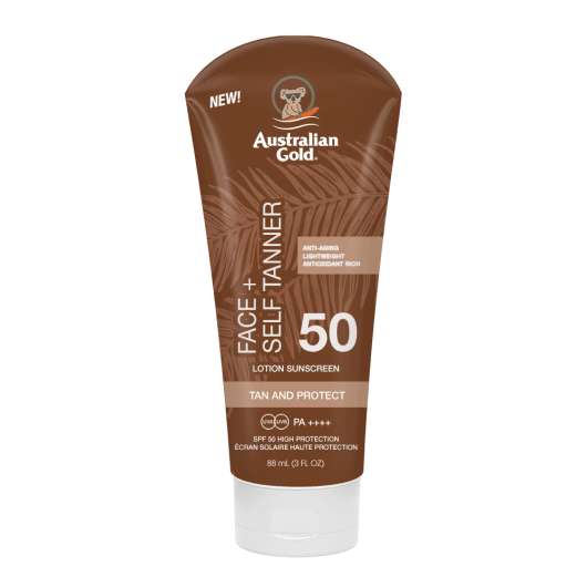 Australian Gold - Sunscreen + Self Tanner for Face SPF 50 88 ml