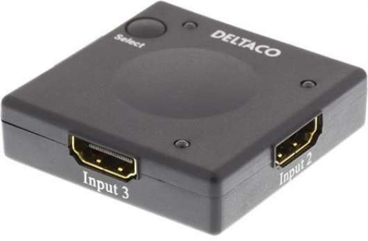 Automatisk HDMI-switch med tre ingångar till en utgång, 1080p