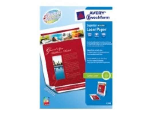 Avery Zweckform Superior Colour Laser Paper 1398 - Blank - vit - A4 (210 x 297 mm) - 200 g/m² - 200 ark fotopapper