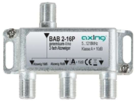 Axing BAB 2-16P, Kabelkniv, 5 - 1218 MHz, Grå, A, 16 dB, F