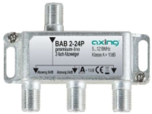 Axing BAB 2-24P, Kabelkniv, 5 - 1218 MHz, Grå, A, 24 dB, F
